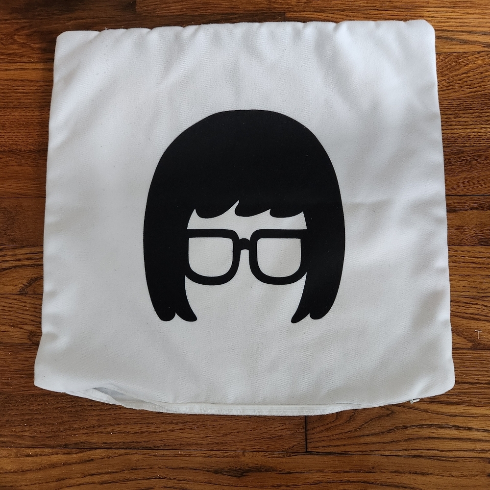 Bob's Burgers Tina Throw Pillow Cover Twentieth Century Fox Co. 2016 17x17